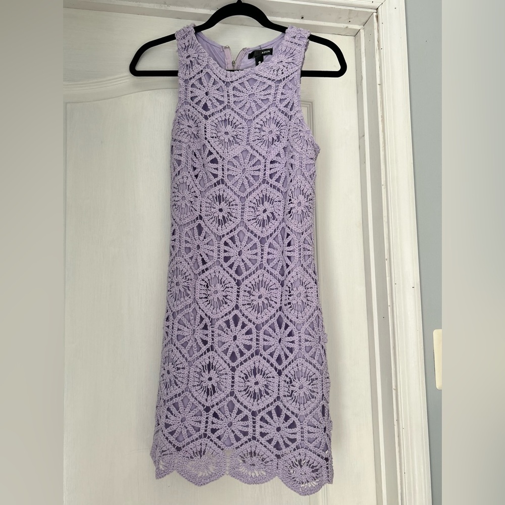 Bloomingdales AQUA knitted dress size medium NWOT